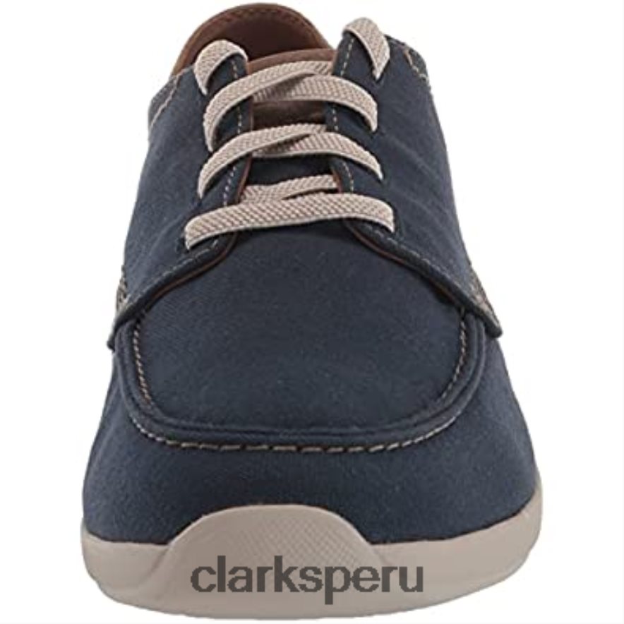 Zapatilla Clarks Hombre Gorwlace Azul Marino Textil hombres Clarks 40N4LX2034 textil azul marino