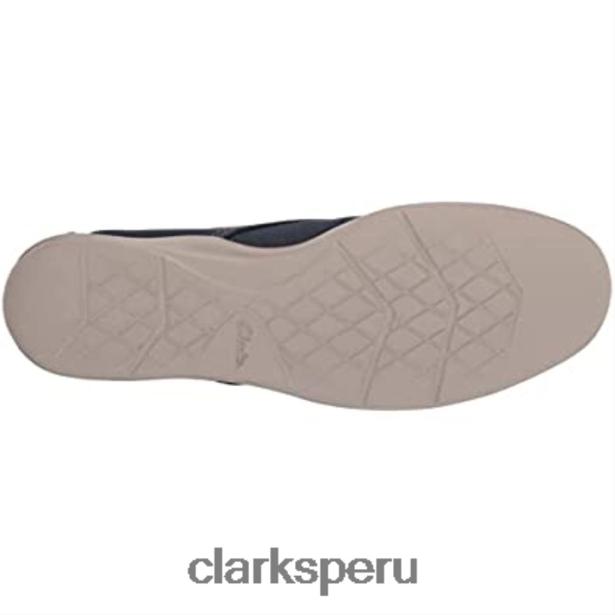 Zapatilla Clarks Hombre Gorwlace Azul Marino Textil hombres Clarks 40N4LX2034 textil azul marino
