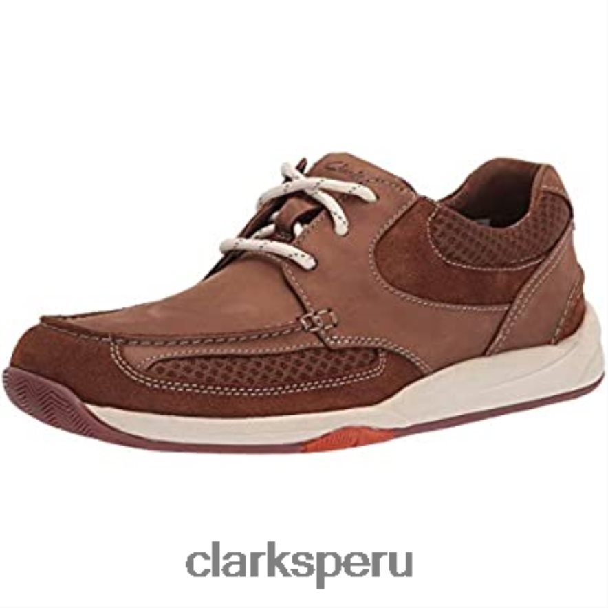 Zapatilla Clarks Langton Lane de nobuk tostado para hombre hombres Clarks 40N4LX2931