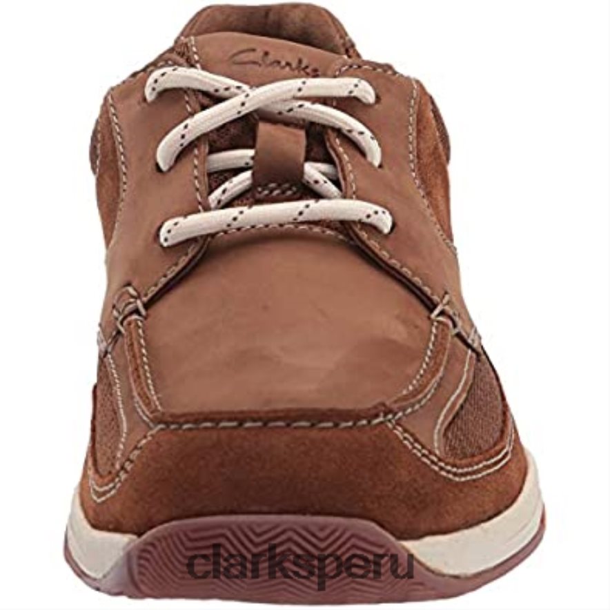 Zapatilla Clarks Langton Lane de nobuk tostado para hombre hombres Clarks 40N4LX2931