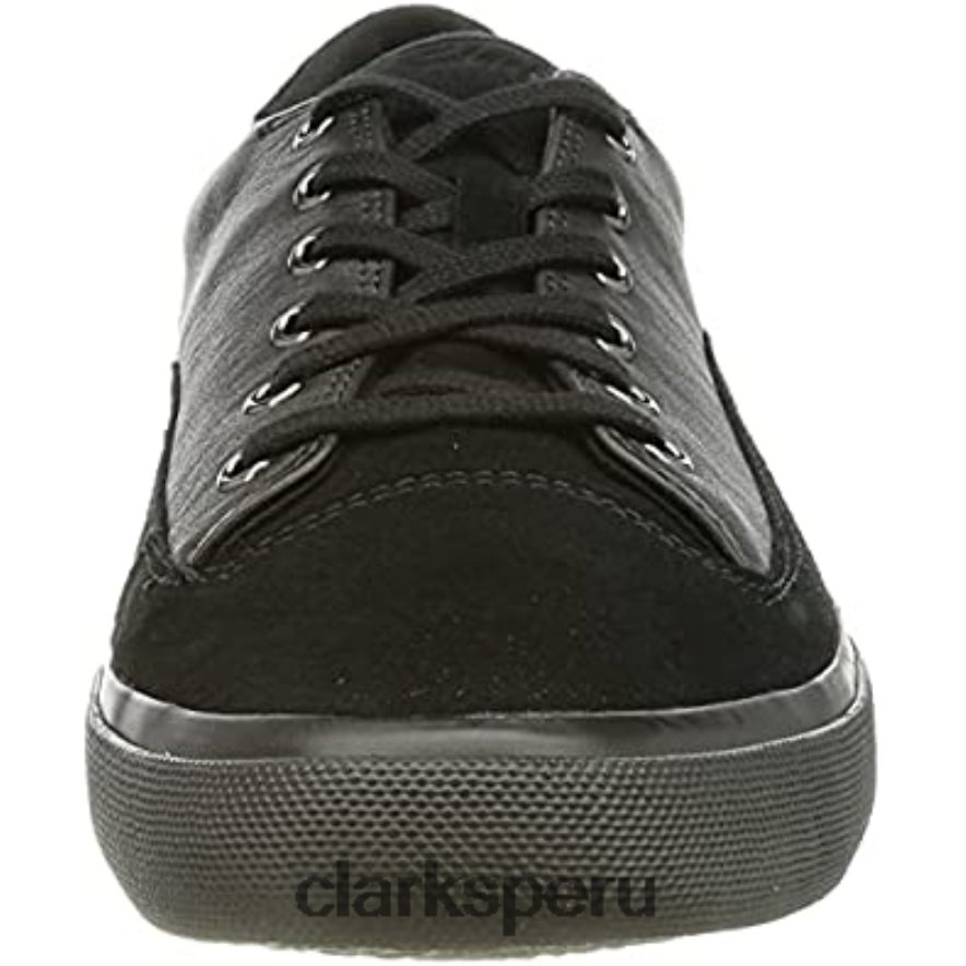 Zapatilla clarks aceley lo de hombre de piel negra hombres Clarks 40N4LX1114 cuero negro