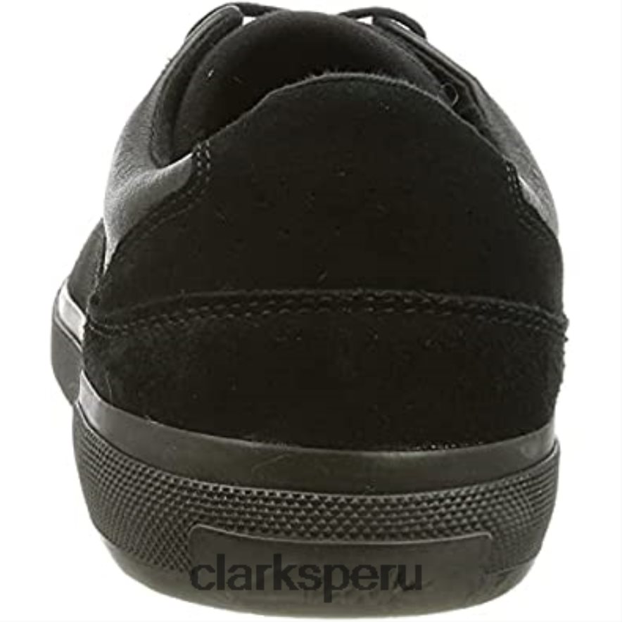 Zapatilla clarks aceley lo de hombre de piel negra hombres Clarks 40N4LX1114 cuero negro