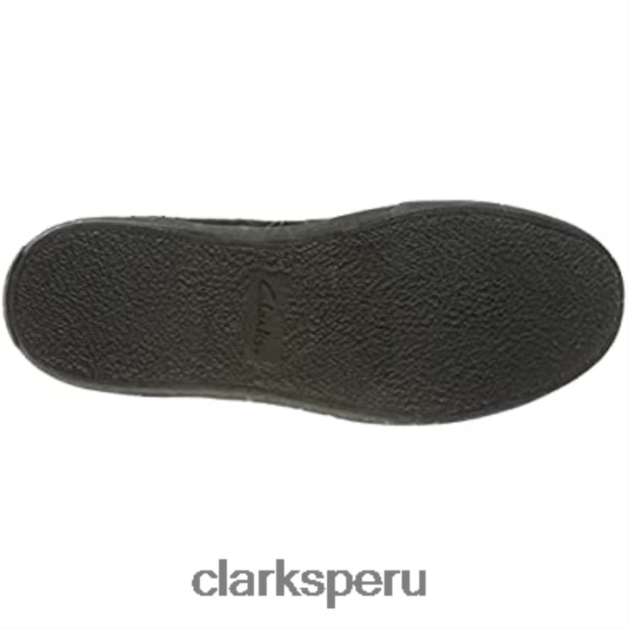 Zapatilla clarks aceley lo de hombre de piel negra hombres Clarks 40N4LX1114 cuero negro