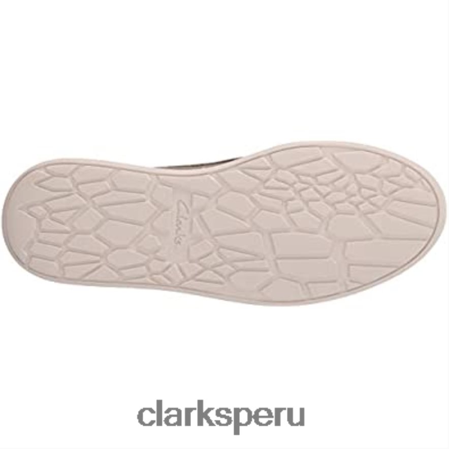 Zapatilla clarks cantal lace de lona piedra para hombre hombres Clarks 40N4LX2483 lienzo de piedra