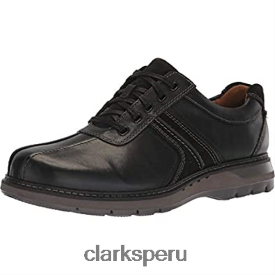 Zapatilla clarks un ramble go de cuero negro para hombre hombres Clarks 40N4LX481 cuero negro