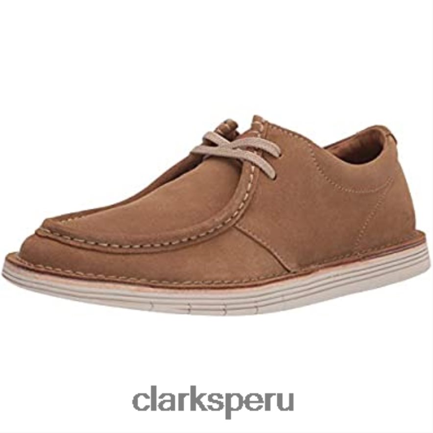 Zapatilla forge run para hombre de ante color arena oscuro clarks hombres Clarks 40N4LX2590 gamuza arena oscura