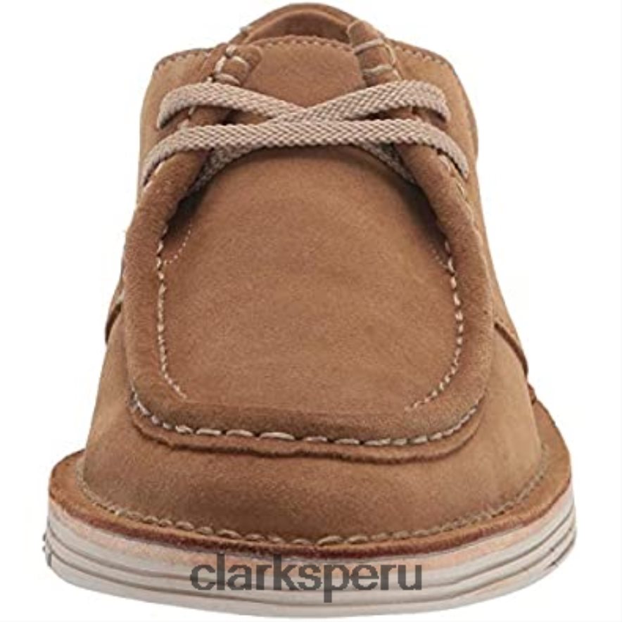 Zapatilla forge run para hombre de ante color arena oscuro clarks hombres Clarks 40N4LX2590 gamuza arena oscura