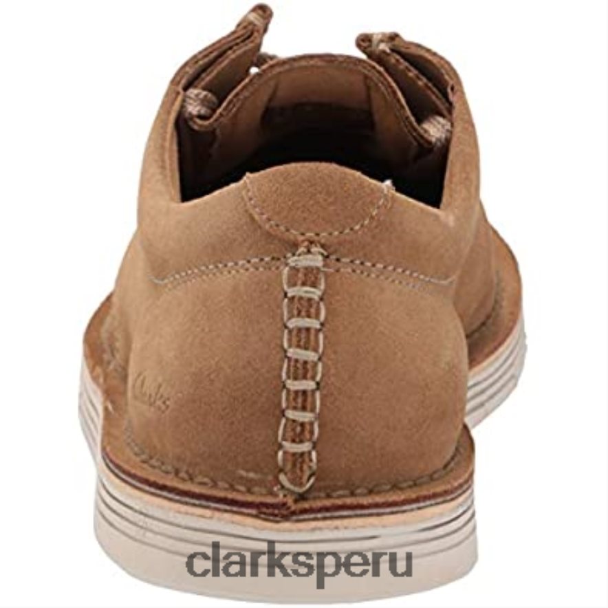 Zapatilla forge run para hombre de ante color arena oscuro clarks hombres Clarks 40N4LX2590 gamuza arena oscura