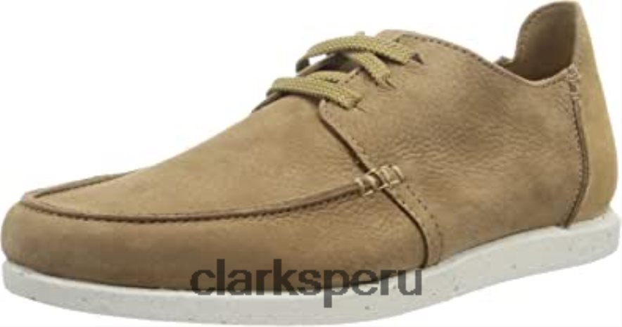 Zapatillas bajas Clarks Shacre Lite de nubuck arena oscura para hombre hombres Clarks 40N4LX1297 nubuck arena oscura