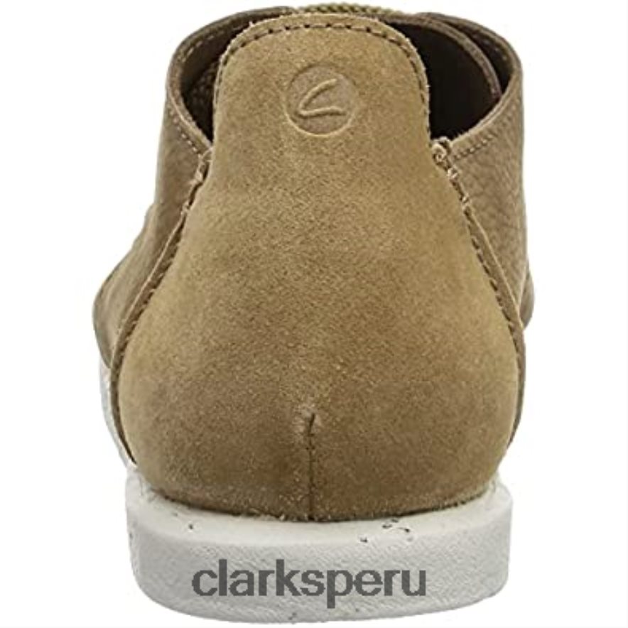 Zapatillas bajas Clarks Shacre Lite de nubuck arena oscura para hombre hombres Clarks 40N4LX1297 nubuck arena oscura