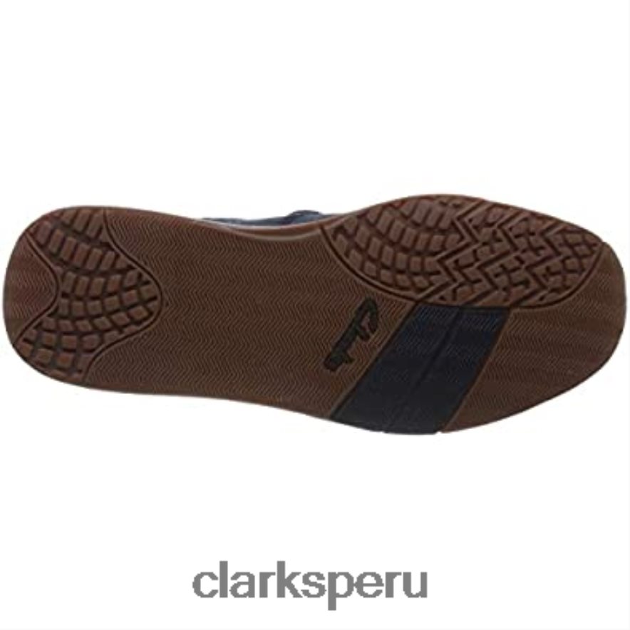 Zapatillas clarks langton race para hombre de nobuk azul marino hombres Clarks 40N4LX2802 nubuck azul marino