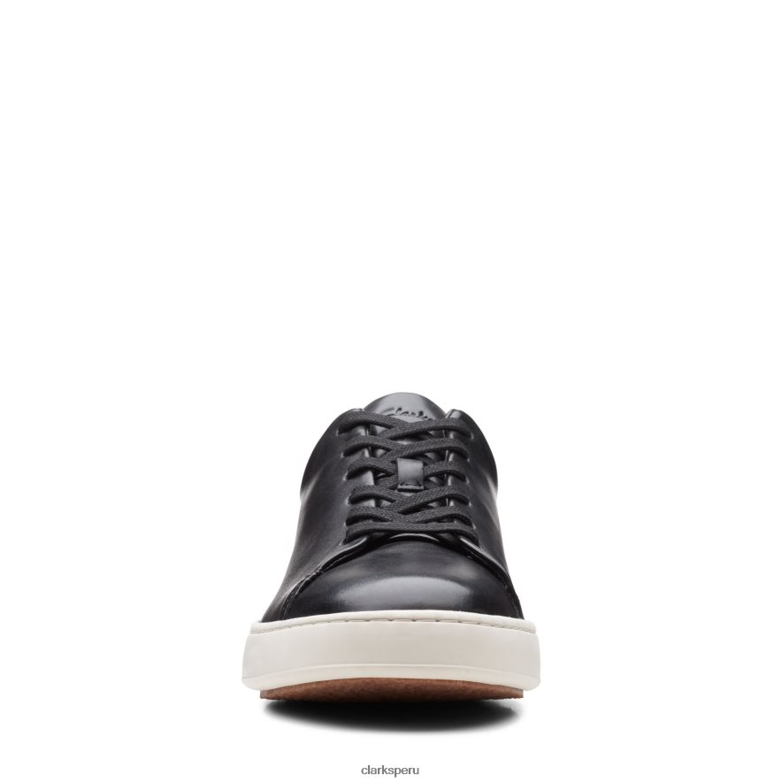 clarks corte lite encaje cuero negro hombres Clarks 40N4LX3485 cuero negro