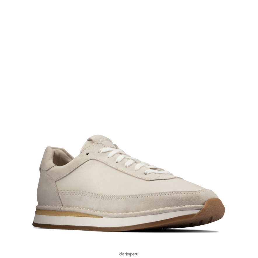 clarks craft run encaje blanco hombres Clarks 40N4LX3655 blanco