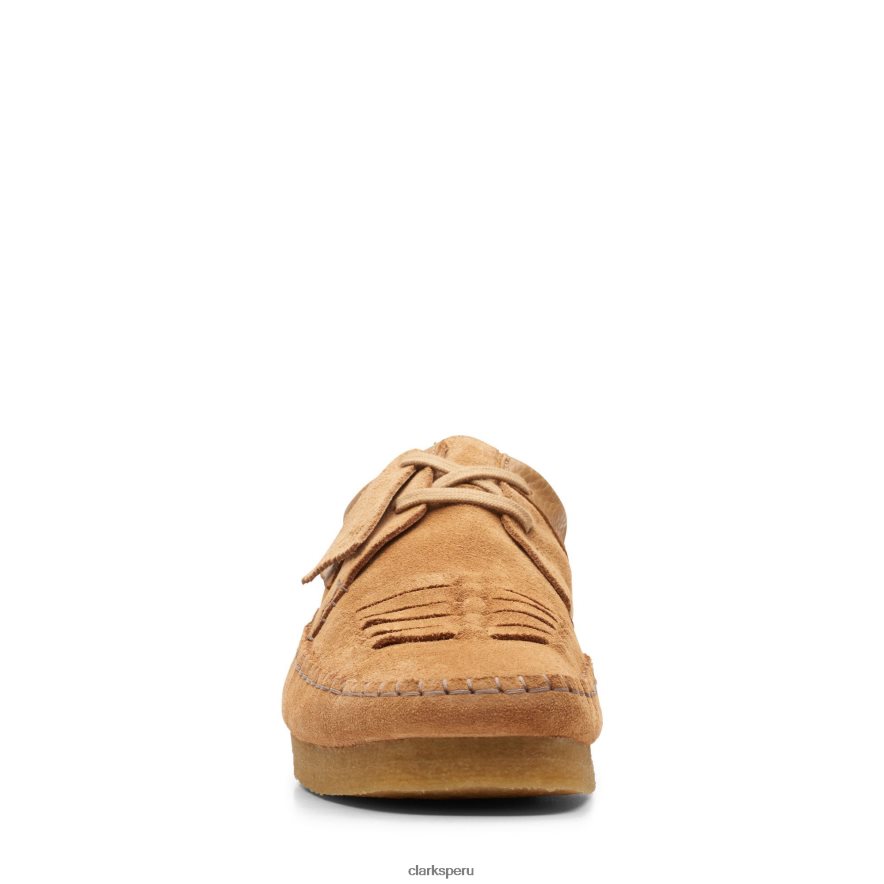 clarks de gamuza tostado claro trama tejedora hombres Clarks 40N4LX3742 gamuza color canela claro