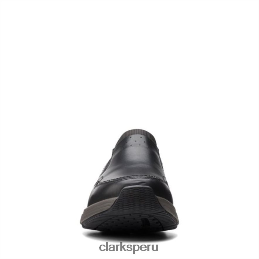 clarks wave 20 edge cuero negro cuero negro hombres Clarks 40N4LX6730 cuero negro