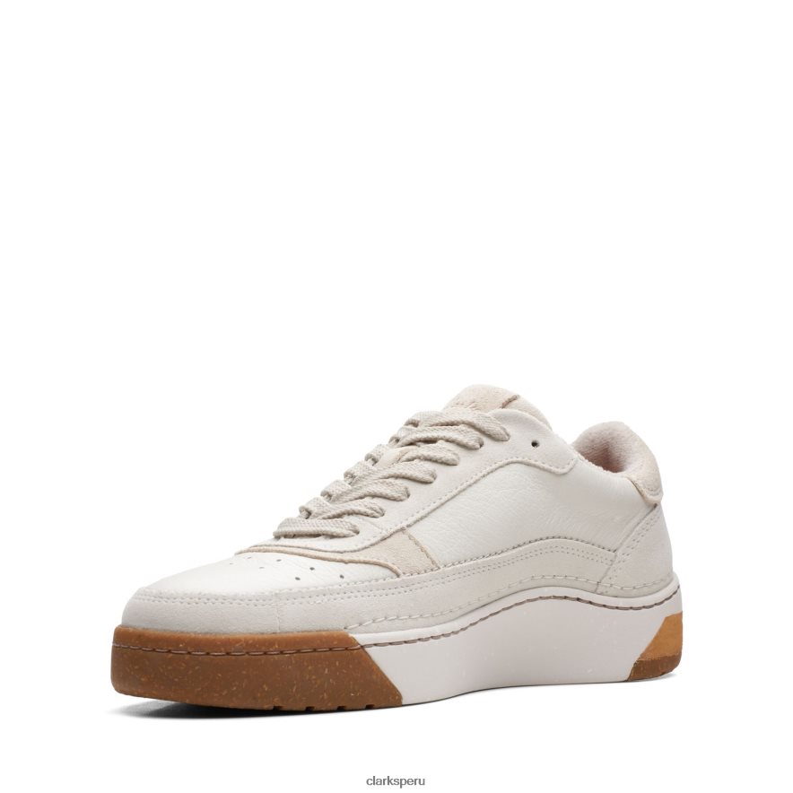 clarks white combi craftcourtlace hombres Clarks 40N4LX3569 combinación blanca