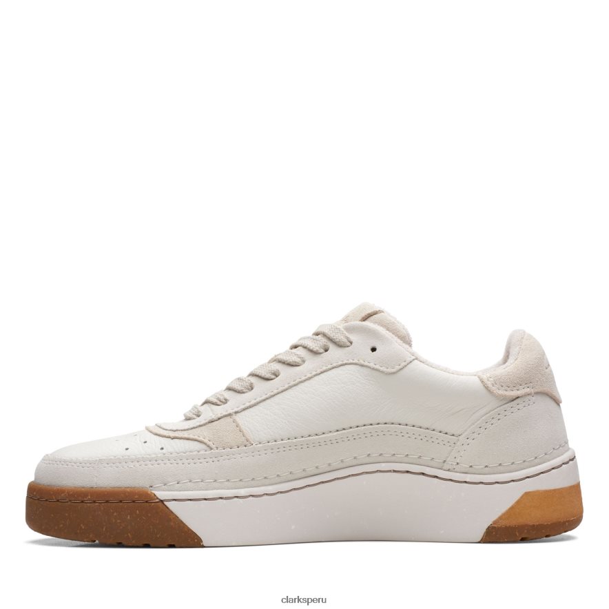 clarks white combi craftcourtlace hombres Clarks 40N4LX3569 combinación blanca