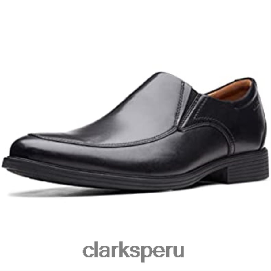 pantuflas bajas gosworth step de cuero negro para hombre clarks hombres Clarks 40N4LX1636 cuero negro