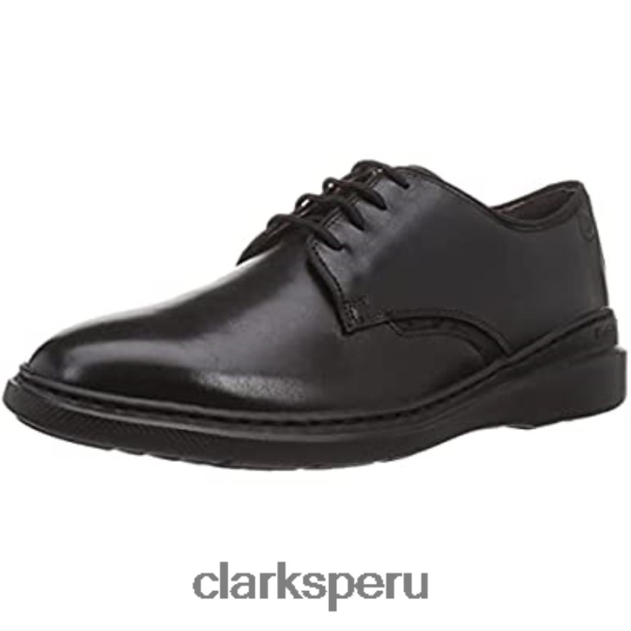 zapatilla baja dennet para hombre clarks cuero negro hombres Clarks 40N4LX325 cuero negro