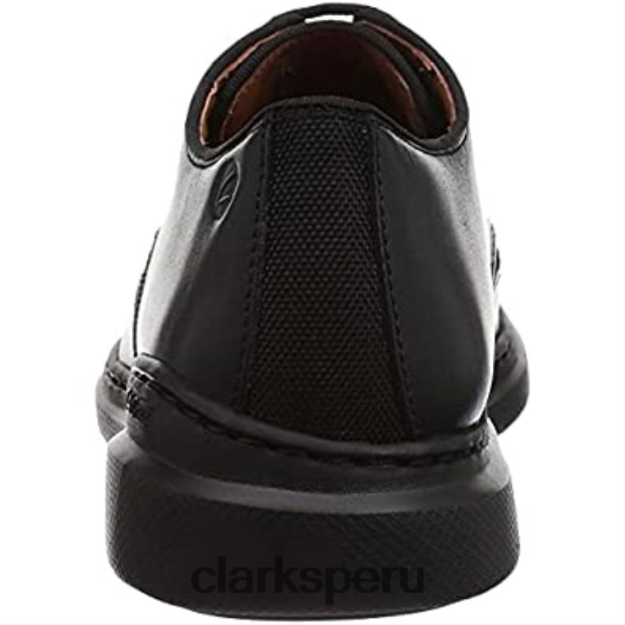 zapatilla baja dennet para hombre clarks cuero negro hombres Clarks 40N4LX325 cuero negro