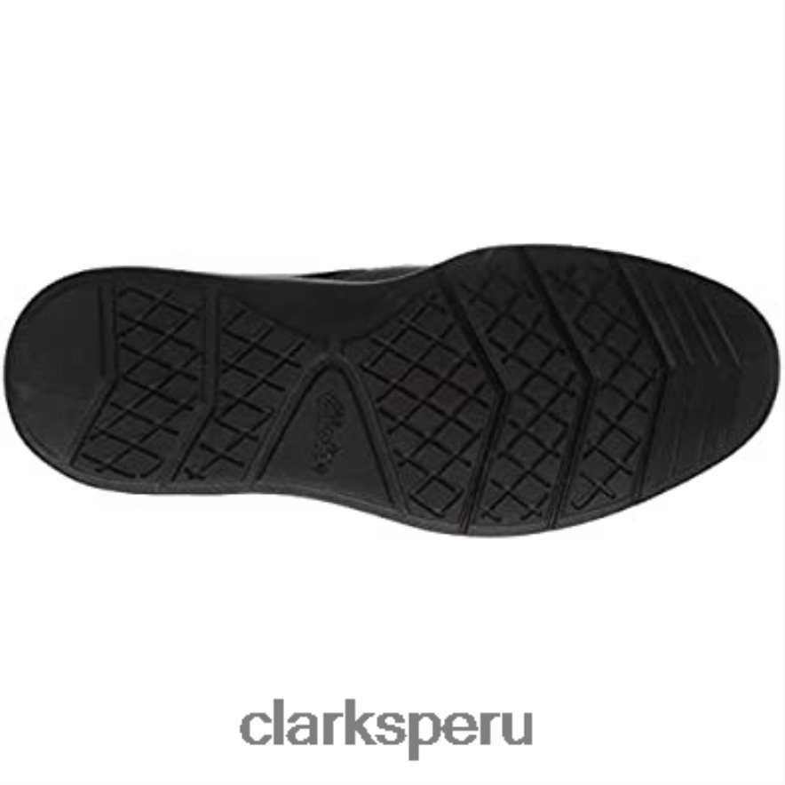zapatilla baja dennet para hombre clarks cuero negro hombres Clarks 40N4LX325 cuero negro
