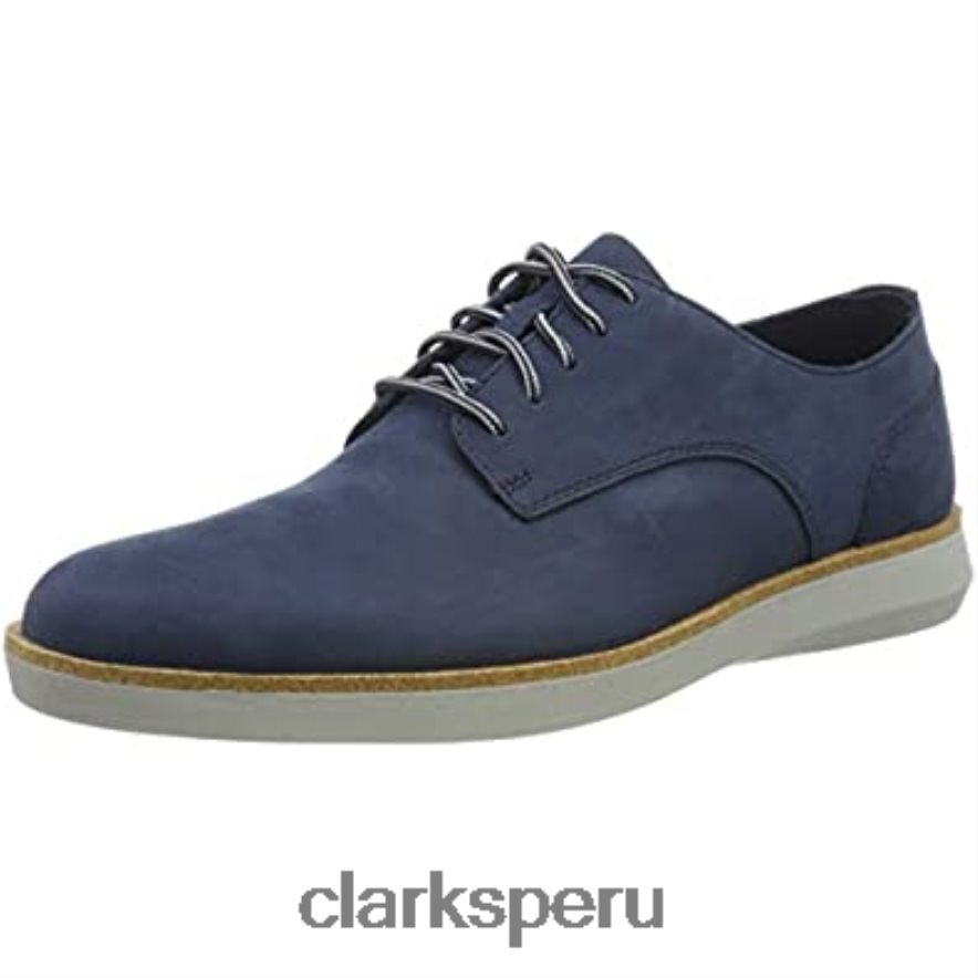 zapatilla de deporte de encaje banwell para hombre nubuck azul marino nubuck azul marino clarks hombres Clarks 40N4LX1190 nubuck azul marino nubuck azul marino