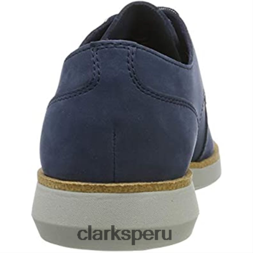 zapatilla de deporte de encaje banwell para hombre nubuck azul marino nubuck azul marino clarks hombres Clarks 40N4LX1190 nubuck azul marino nubuck azul marino
