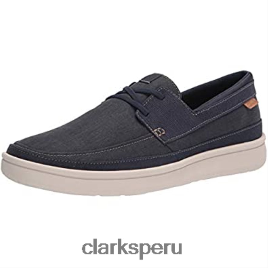 zapatilla de encaje cantal para hombre clarks azul hombres Clarks 40N4LX2623 azul