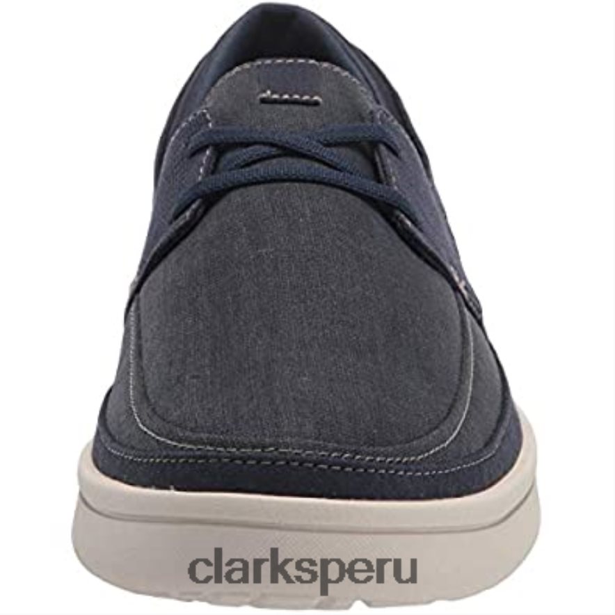 zapatilla de encaje cantal para hombre clarks azul hombres Clarks 40N4LX2623 azul
