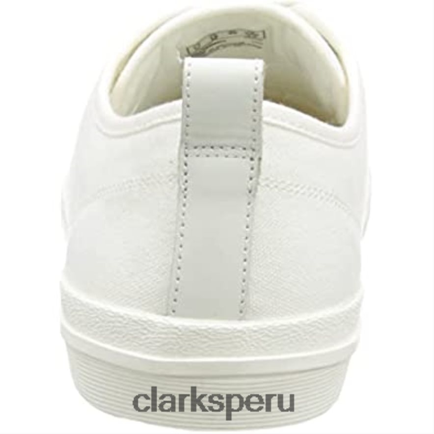 zapatilla de encaje roxby para hombre clarks lona blanca hombres Clarks 40N4LX839 lienzo blanco