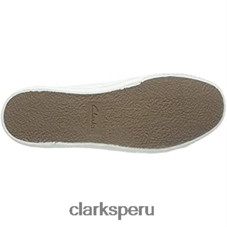 zapatilla de encaje roxby para hombre clarks lona blanca hombres Clarks 40N4LX839 lienzo blanco