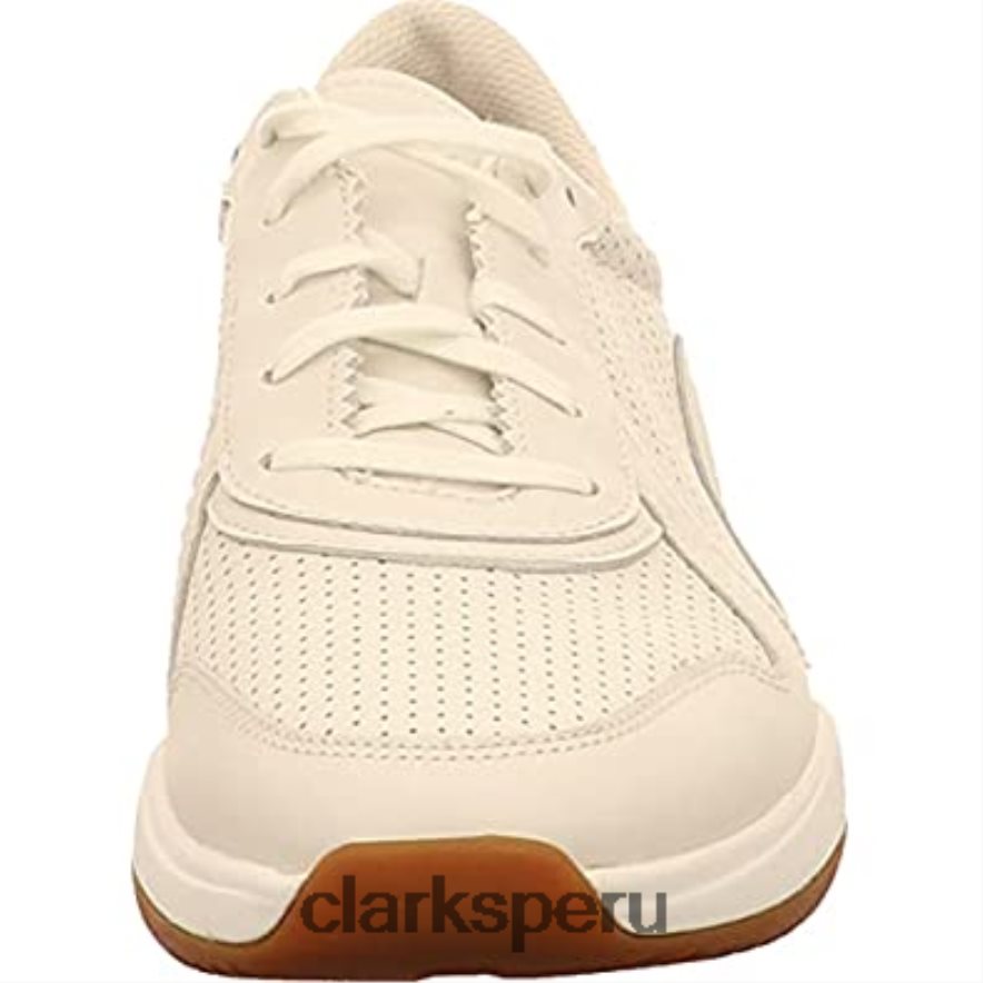 zapatillas bajas sift speed para hombre blanco cuero blanco clarks de cuero blanco hombres Clarks 40N4LX718 cuero blanco