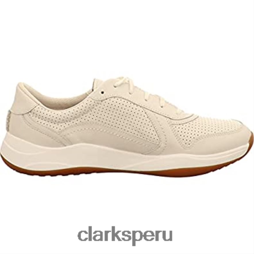 zapatillas bajas sift speed para hombre blanco cuero blanco clarks de cuero blanco hombres Clarks 40N4LX718 cuero blanco