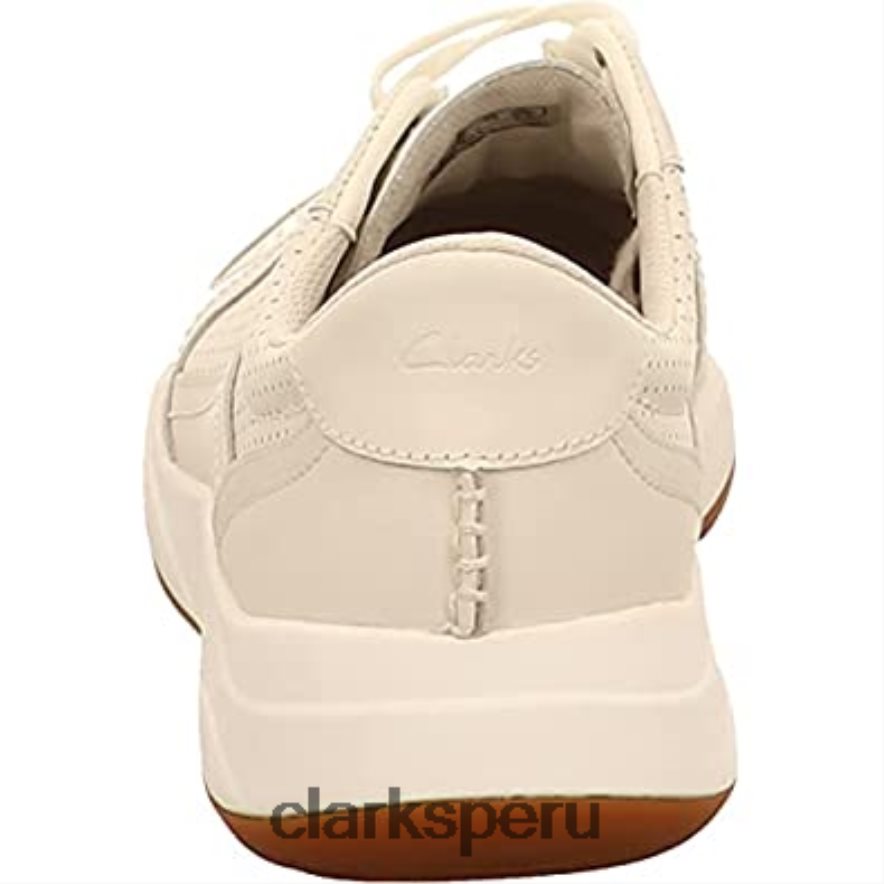 zapatillas bajas sift speed para hombre blanco cuero blanco clarks de cuero blanco hombres Clarks 40N4LX718 cuero blanco