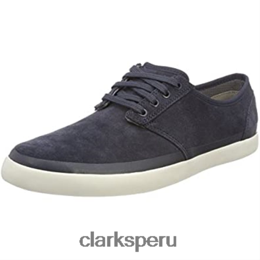 zapatillas bajas torbay rand para hombre azul gamuza azul clarks hombres Clarks 40N4LX2550 gamuza azul