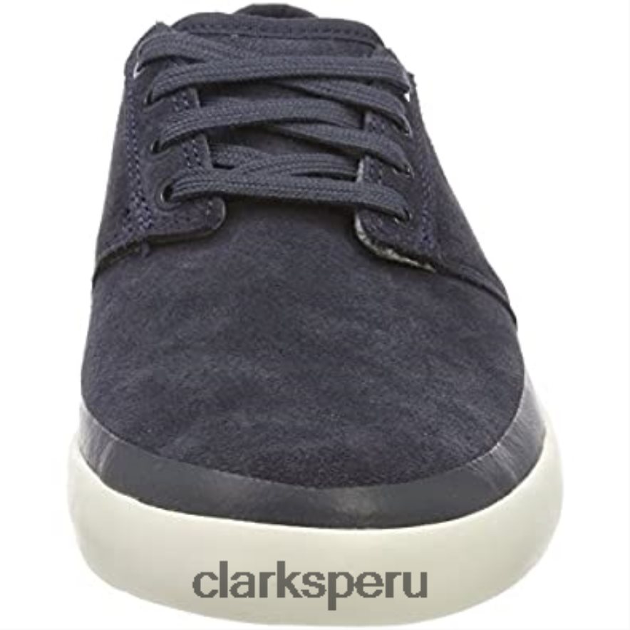 zapatillas bajas torbay rand para hombre azul gamuza azul clarks hombres Clarks 40N4LX2550 gamuza azul