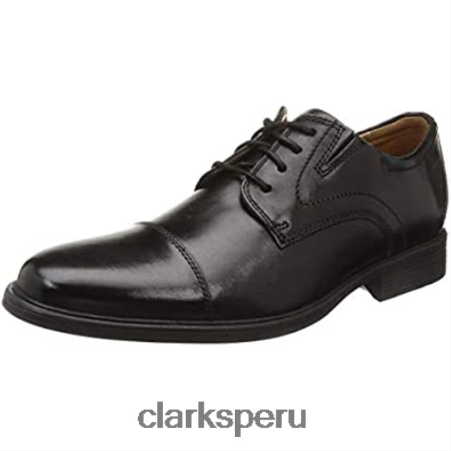 zapatillas whiddon cap para hombre clarks negras hombres Clarks 40N4LX2815 cuero negro