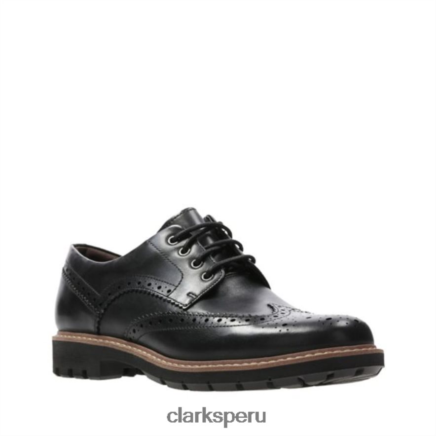ala batcombe cuero negro clarks cuero negro hombres Clarks 40N4LX5565 cuero negro