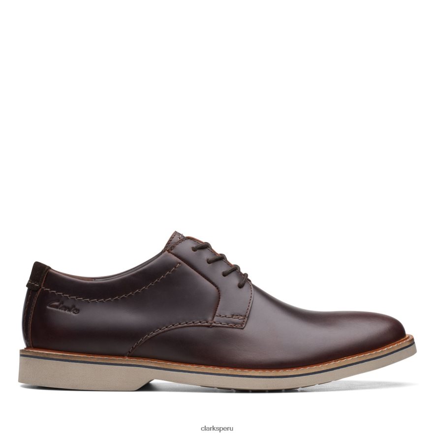 clarks british tan lea atticus ltlace hombres Clarks 40N4LX3609 lea bronceada británica