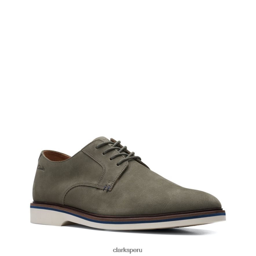 clarks malwood nubuck oliva liso hombres Clarks 40N4LX3710 nubuck oliva