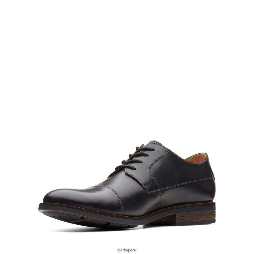 gorra clarks becken de cuero negro hombres Clarks 40N4LX3627 cuero negro