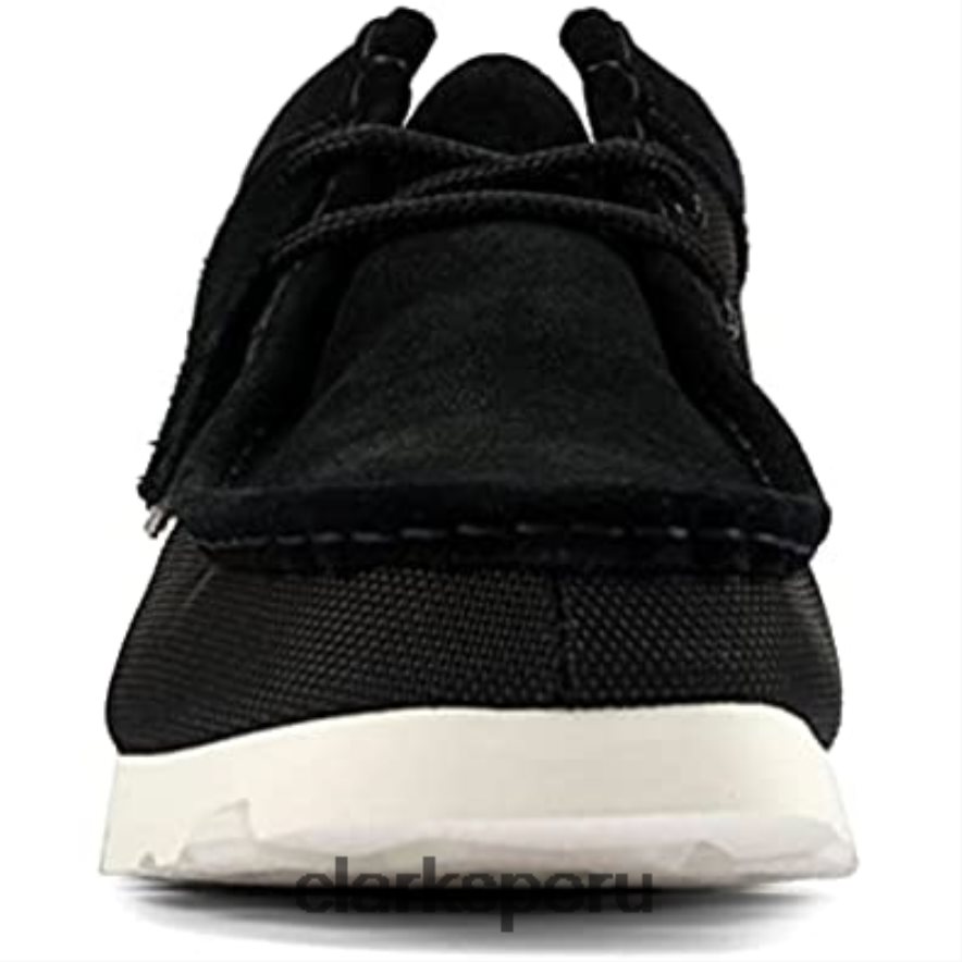 zapatos de vestir originales wallabee gtx para hombre clarks lona negra hombres Clarks 40N4LX631 lienzo negro