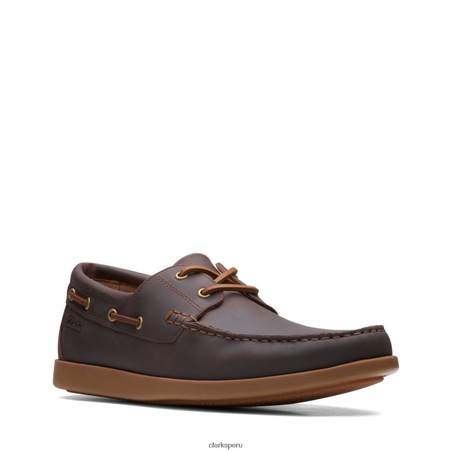 clarks ferius Coast cuero tostado oscuro hombres Clarks 40N4LX3706 cuero bronceado oscuro