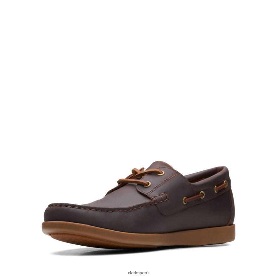 clarks ferius Coast cuero tostado oscuro hombres Clarks 40N4LX3706 cuero bronceado oscuro