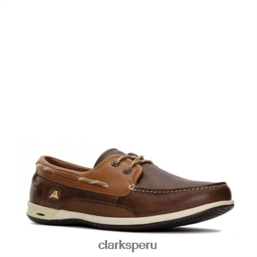 cuero marrón clarks orson harbour cuero marrón hombres Clarks 40N4LX5544 cuero marrón
