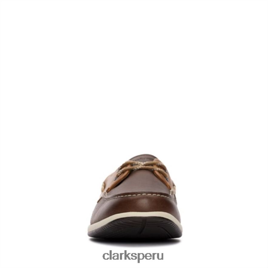 cuero marrón clarks orson harbour cuero marrón hombres Clarks 40N4LX5544 cuero marrón