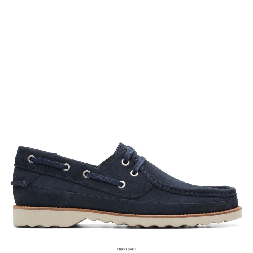 durleigh vela clarks ante azul marino hombres Clarks 40N4LX3687 gamuza azul marino