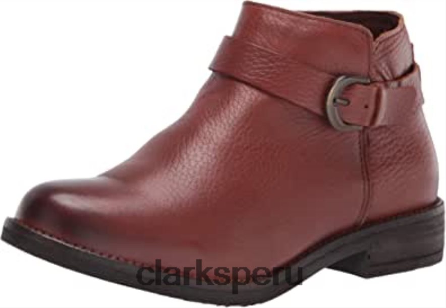 Bota de moda Clarks demi tono para mujer ante británico color canela mujer Clarks 40N4LX1514 gamuza bronceada británica