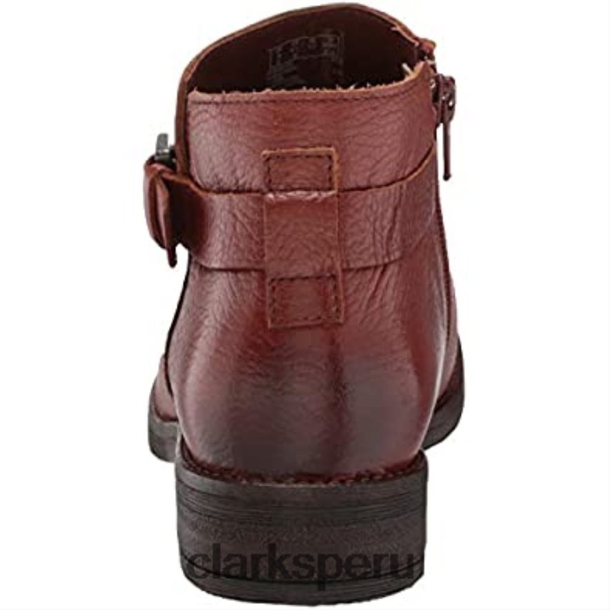 Bota de moda Clarks demi tono para mujer ante británico color canela mujer Clarks 40N4LX1514 gamuza bronceada británica