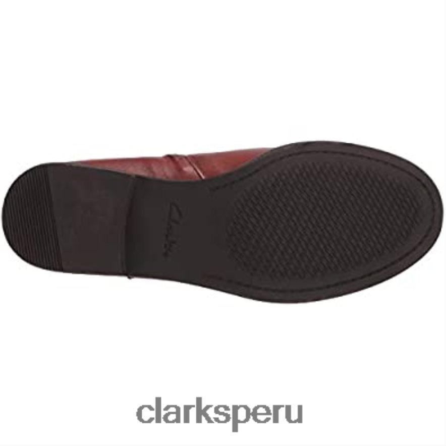 Bota de moda Clarks demi tono para mujer ante británico color canela mujer Clarks 40N4LX1514 gamuza bronceada británica